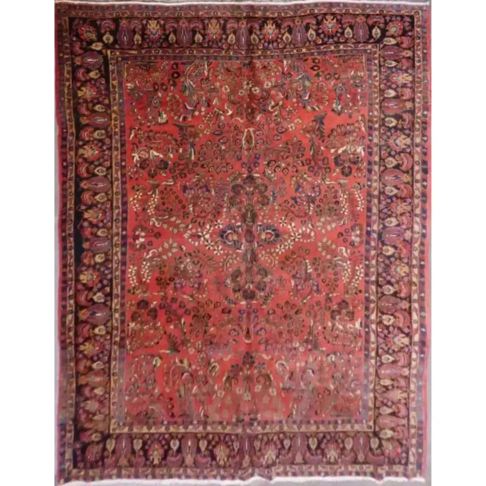 One Of The Kind Persian Sarough Rug 8'8" x 11'8" zandirugs